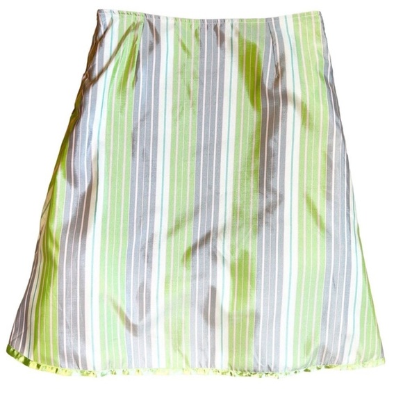 Anthropologie Snak Striped A-Line Skirt with Petticoat - Picture 1 of 8